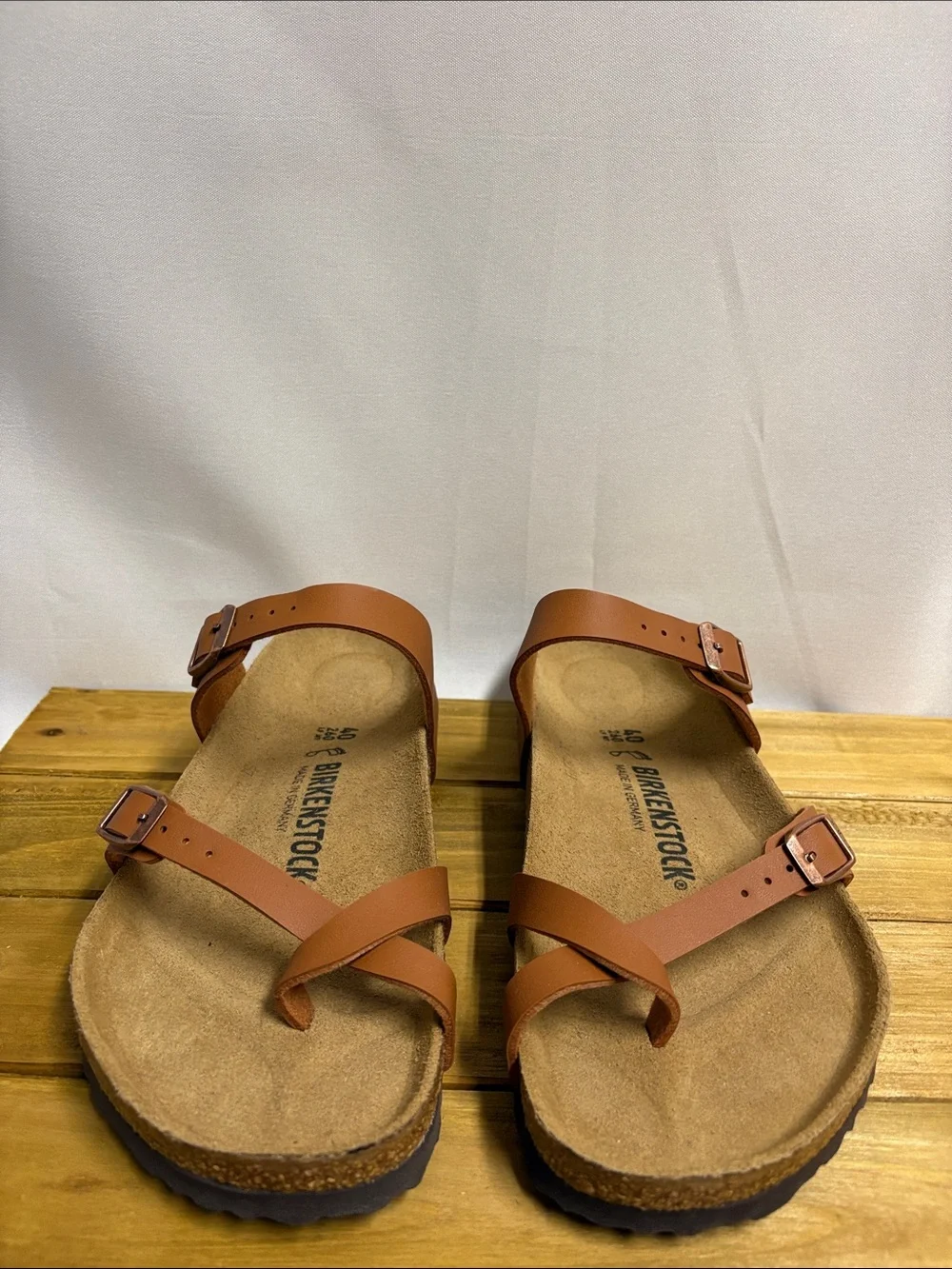 NEW Birkenstock Mayari Sandals Ginger Brown Size 40 Regular Width